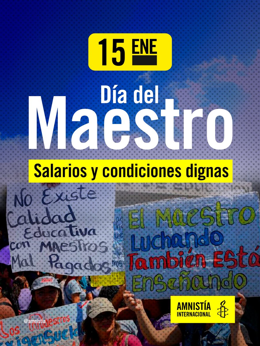 Su labor es un acto de resistencia, pero no basta la vocación: merecen un salario digno y escuelas adecuadas para enseñar

¡Exigimos condiciones justas para quienes forjan el futuro con esperanza! 📚🎓 

#DíaDelMaestro