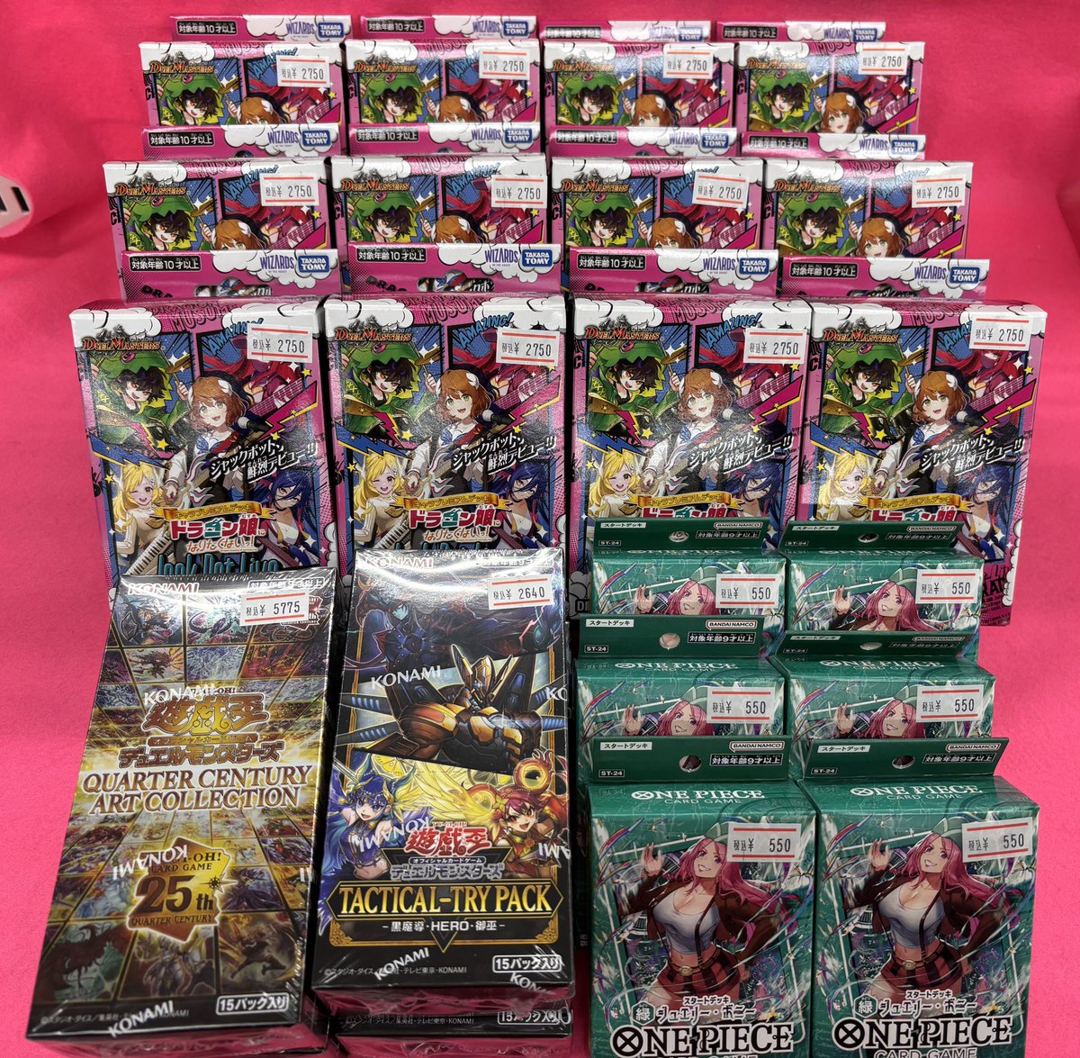 商品再入荷のお知らせ📢】 #遊戯王 #デュエルマスターズ ＃ワンピース