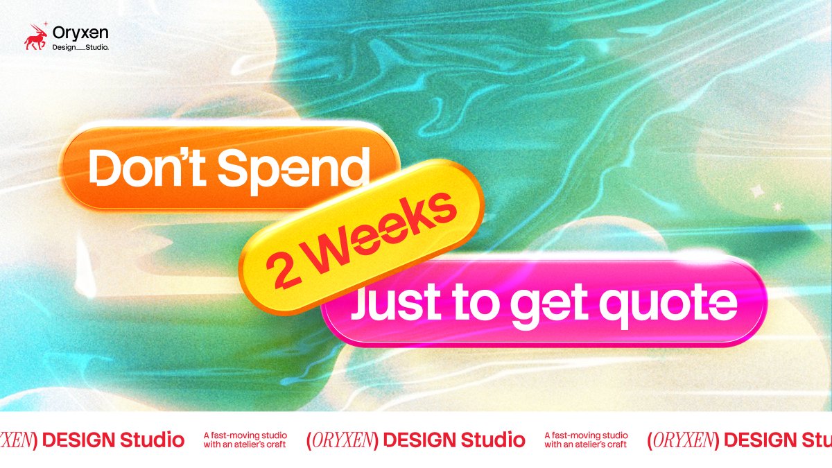 OryxenDS's tweet photo. DON'T SPEND TWO WEEKS JUST TO GET A QUOTE!

Somewhere between 
“Can I get a quote?” &amp; “We’ll get back to you!” 
two weeks quietly disappear.
💅
Oryxen - A place where you can send a request, see a clear estimate &amp; move forward—without the long hallway of back-and-forth. https://t.co/WOGMC5zftk