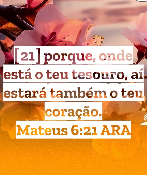 cleidemelocosta's tweet photo. Mateus 6:21 https://t.co/CRksYesWD0