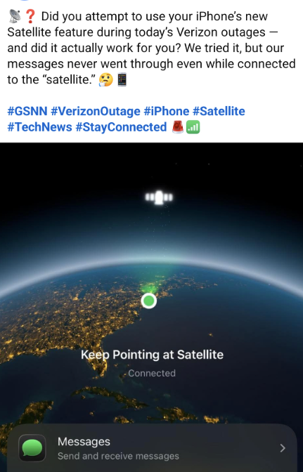 spacanpanman's tweet image. $ASTS: Apple wants to eventually provide "seamless broadband connectivity"

Well let me tell you, Globalstar IS NOT the answer 😆