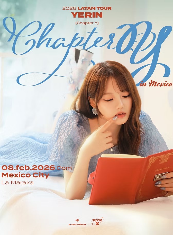 [Chapter Y - YERIN FANMEETING EN MÉXICO]

🎟️Venta de boletos y beneficios ¡Muy pronto!

🔗 tuyyox.com/projects/yerin…

🎟️Boletos del Fanmeeting - 10:00AM(CST)
🎁Paquetes de Beneficios - 11:00AM(CST)

#예린 #YERIN
#Chapter_Y
#YerinEnMéxico