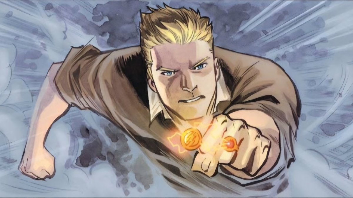 leorrow's tweet image. E o Grant Gustin que tingiu o cabelo pra loiro e ficou ainda mais parecido com o Barry Allen dos quadrinhos