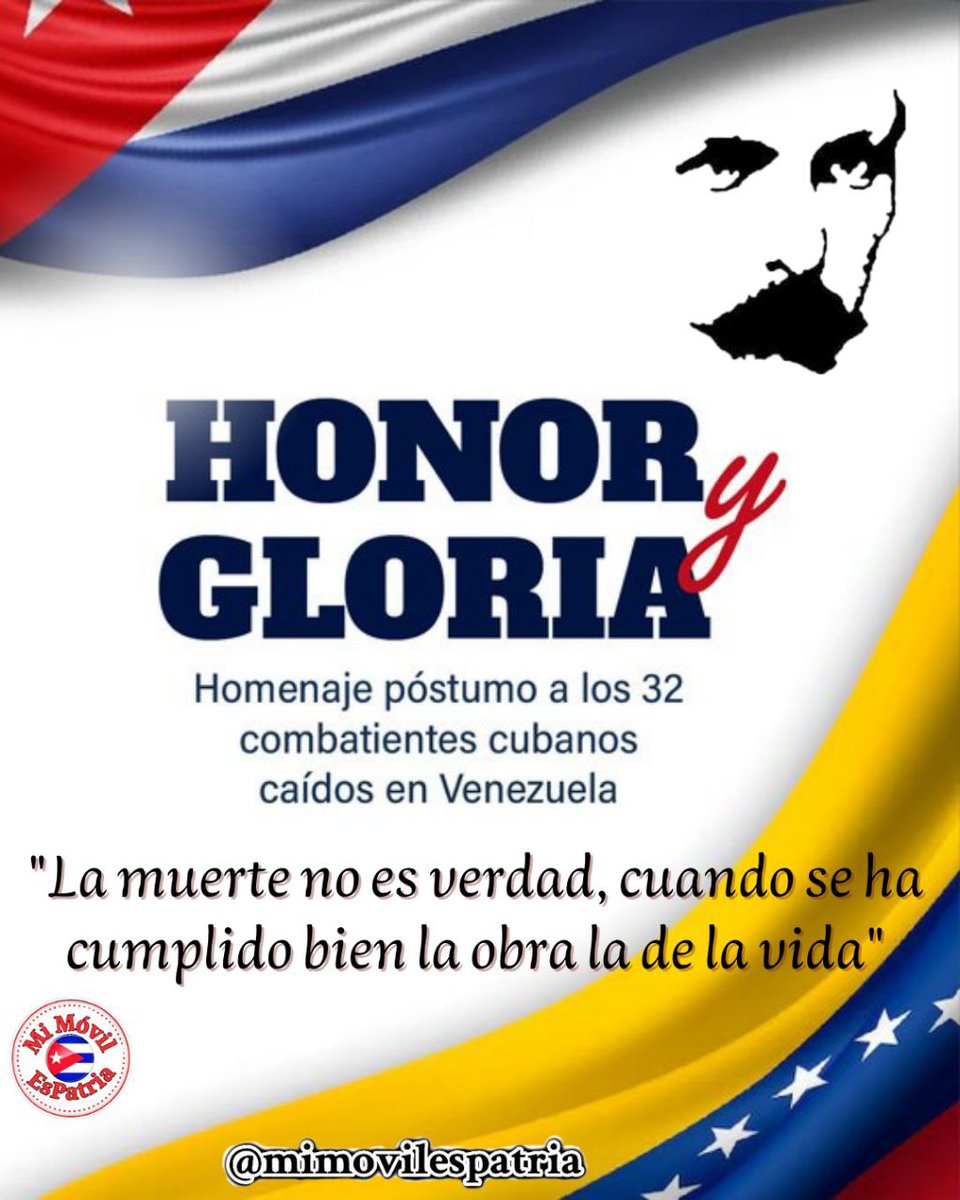 Hoy recibimos a nuestros 32 hermanos heroicamente caídos en Venezuela. Multipliquemos también en las redes el tributo: #HonorYGloria para ellos.