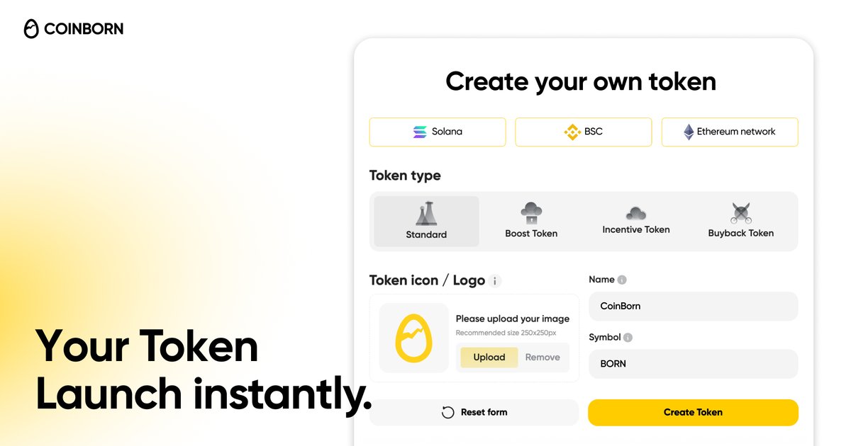 CoinBorn's tweet image. Create, configure, deploy - all in one place.