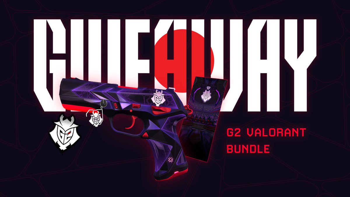G2ESPORTSJP's tweet image. 💜G2 VALORANT BUNDLE 2026 GIVEAWAY💜

2026 VCTチームカプセルの発売を記念して、G2 VALORANT BUNDLE 2026を5名様にプレゼント！🎁

応募方法📝
・このポストをいいね&amp;amp;RT

#G2ARMY #G2そろそろ世界取ろうぜ