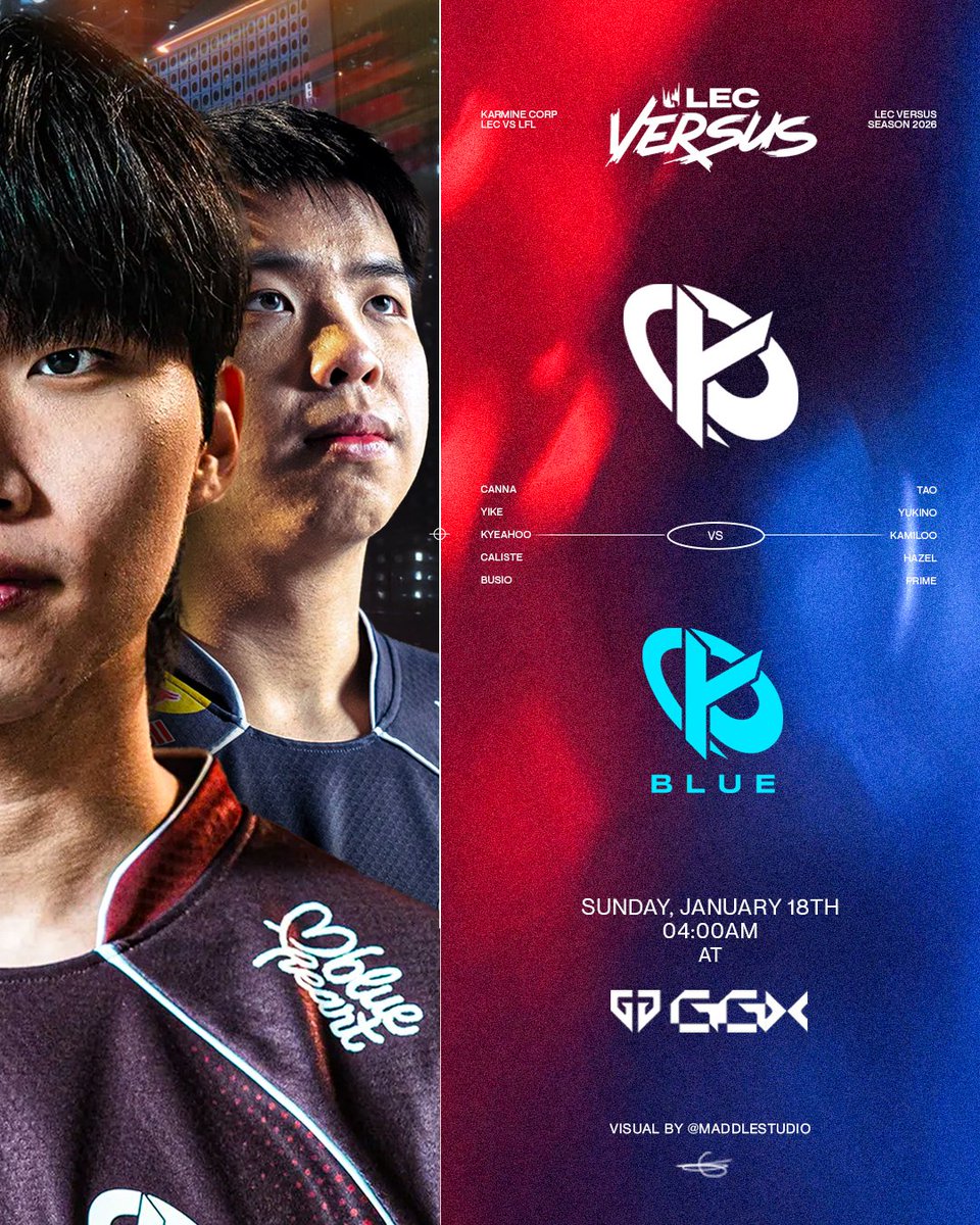 KC_FANS_SEOUL's tweet image. @LEC Watchparty at @GenG_GGX ! 🐯

Are you ready for the MATCH OF THE WEEK?
Pick your side: Team #KC 🟥vs #KCB 🟦?

🇫🇷RDV dimanche 18 à 4h!  
🇬🇧 See you on Sunday 18th at 4am! 
🇰🇷18일 일요일 오전 4시에 만나요! 

Infos ci-dessous / Info below / 정보 아래 👇  
RT x LIKE  ✅

#KCORP