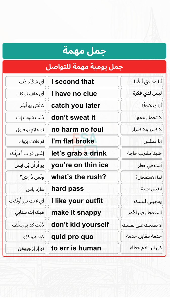 تعلم الإنجليزية معنـا 🎓 (@learnenglish224) on Twitter photo 