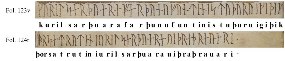 Tom_Rowsell's tweet image. The Canterbury manuscript dates to 1073 AD and shows that Germanic pagan gods were invoked in England even after the Norman conquest. Thor is invoked in this Norse charm to cure an infected wound, in an Anglo-Saxon manuscript. 

Generally, Odin is invoked in healing charms, but…