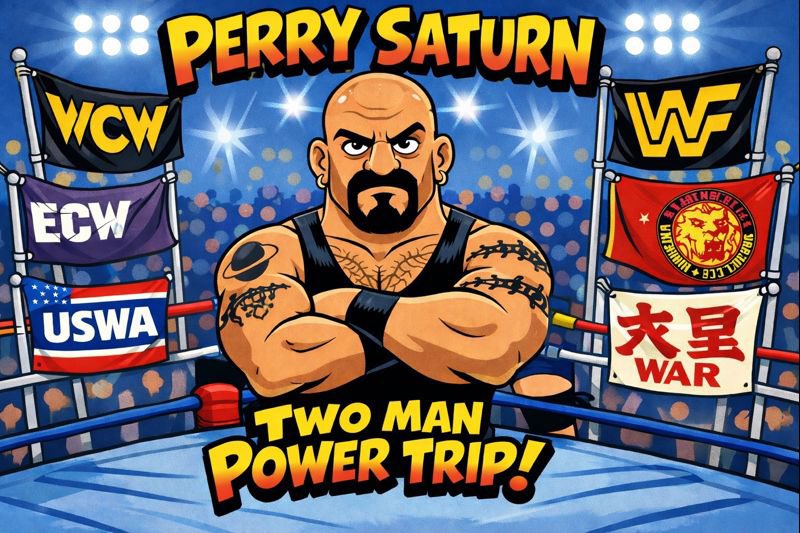 TwoManPowerTrip's tweet image. TMPT welcomes in for the flagship episode, #11thAnniversary Special, #PerrySaturn to the show. Host John Poz and Saturn discuss  #WWF #WWE #WCW #USWA #ECW #KevinSullivan and so much more!
Thank you all for 11 amazing years!

youtube.com/live/2JBWBeALh…