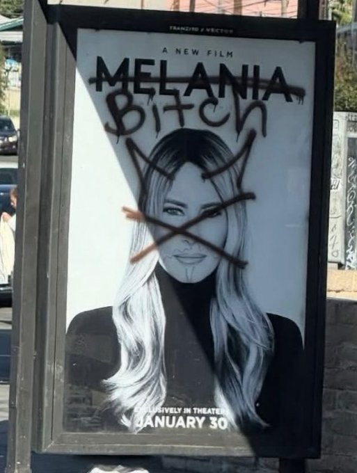 The Melania documentary has become a meme with fake reviews, defaced posters, and dismal advanced ticket sales