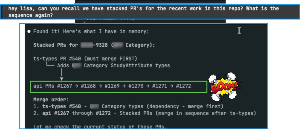 This is from work I did yesterday and couldn't remember the branch stack... time for my claude plugin - Lisa
<a href="/claudecoders/">kubo</a> #ClaudeNeedsLisa
