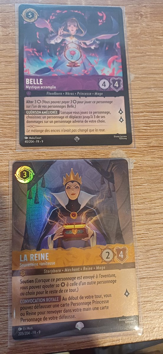 milfbbw79's tweet photo. Mes deux pépites #tcg #lorcana qui vont partir ce faire #grader et je les garder en #collection minimum 10 ans https://t.co/rTXUJxiLBo
