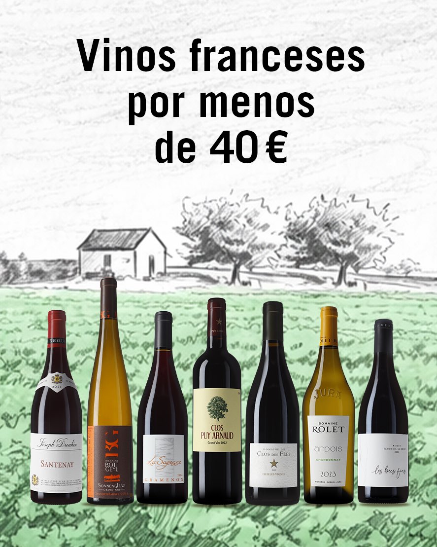 vilaviniteca's tweet photo. ✨ ¡Descubre la diversidad de los vinos de Francia! 
 
🍷 Escoge entre más de 360 vinos por menos de 40 € de grandes regiones como Bourgogne, Bordeaux, Champagne o Jura, así como otras denominaciones menos conocidas. 
 
👉No te los pierdas. ➡️ https://t.co/5RPnNDSCzQ https://t.co/lYS7pulAOP