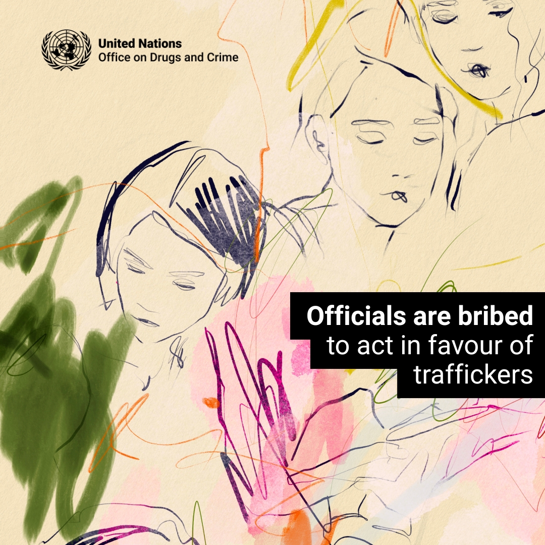 Corruption enables traffickers to operate freely.

It provides them with documents, protection and silence.

We must break the system to #EndHumanTrafficking.