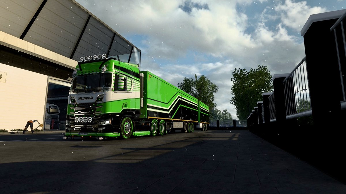 フルトレーラーにして積み込みへ #ets2