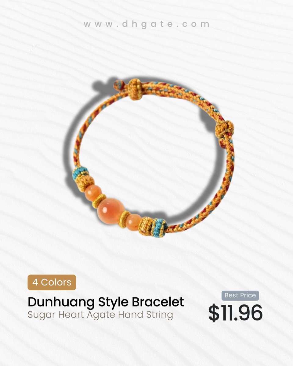 dhgate's tweet image. Colors inspired by the Silk Road ✨📿 Dunhuang-style beaded bracelets in multiple shades to match every mood and outfit
Shop now🛒
cutt.ly/ntkJ74Ui
cutt.ly/etkJ5dZ7
cutt.ly/etkJ5mXk
cutt.ly/atkJ5AAR
#DunhuangStyle #BeadedBracelet #ColorfulAccessories