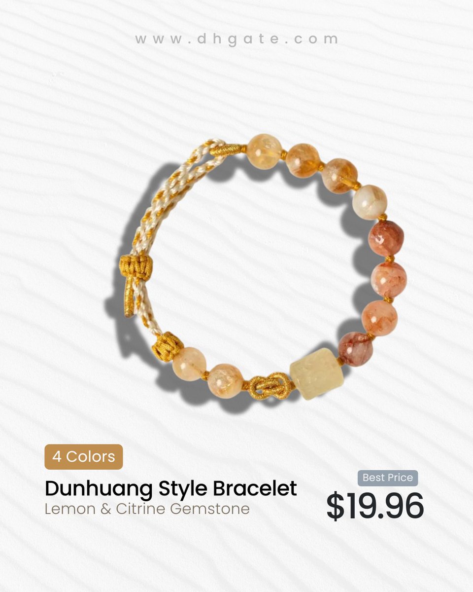 dhgate's tweet image. Colors inspired by the Silk Road ✨📿 Dunhuang-style beaded bracelets in multiple shades to match every mood and outfit
Shop now🛒
cutt.ly/ntkJ74Ui
cutt.ly/etkJ5dZ7
cutt.ly/etkJ5mXk
cutt.ly/atkJ5AAR
#DunhuangStyle #BeadedBracelet #ColorfulAccessories