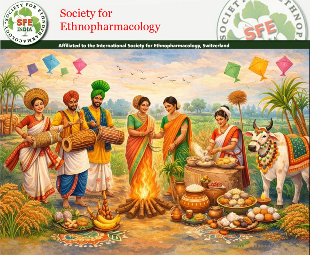 SFE-India extends warm wishes on the occasion of #MakarSankranti, #Pongal, #MaghBihu, #Lohri, and #PoushParbon!
As we celebrate this season of abundance, SFE-India reaffirms its commitment to honoring diversity and strengthening the scientific foundations of traditional medicine.