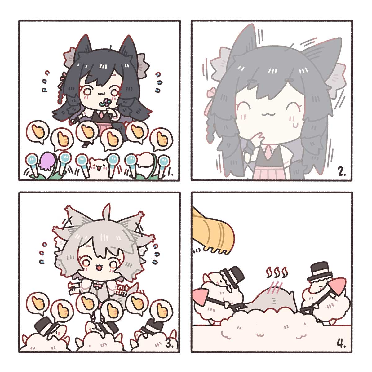 theboxvtuber's tweet image. ✏️花花小日記【25-誇誇！！】✏️

用力誇大力誇💪 

#箱箱TheBox #森森鈴蘭 #瑪格麗特諾爾絲 #花花小日記