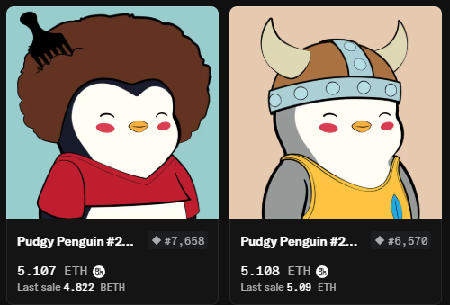 Osorry's tweet image. 펭구 프리미어 리그 파트너쉽 예정?
엄청난 뉴스네요!
NFT Lover이신 @lokithebird 님이 알려주신 소식입니다.

Penggu 가 이뤄놓은 글로벌한 영향력을 보면 정말 놀라운 수준입니다.
저도 하나 가지고 싶네요..

오늘 얼마더라?
바로 @opensea 가서 검색해봅니다.
5이더라니 대박 .. 흑흑