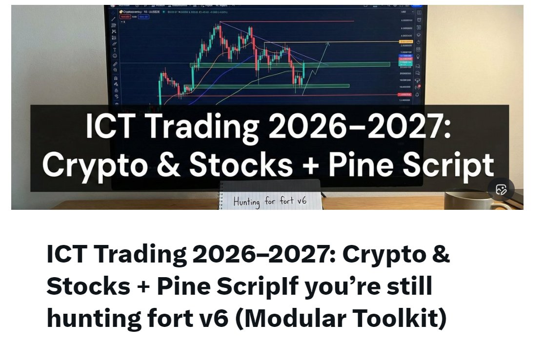 Ready to level up your trading in 2026–2027? Explore ICT strategies for  crypto and stocks, plus a Pine Script v6 toolkit👇.