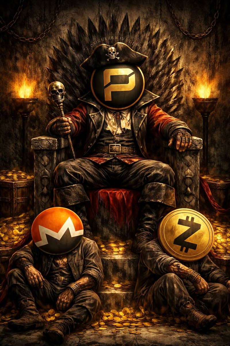 #Monero might hold the top market cap spot today but when it comes to privacy tech, #ARRR dominates with 100% shielded zk-SNARKs &amp; Orchard Upgrade 

#PirateChain reigns supreme as the 
TRUE KING! 👑

Have you done your research? 🏴‍☠️ 
#Crypro #Privacy #XMR #ZEC #Zcash