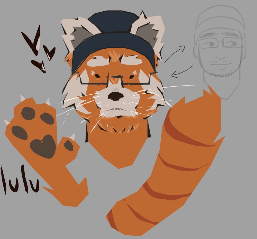 Lu1uw0rld's tweet image. late night trying out fursonas 🤼‍♀️