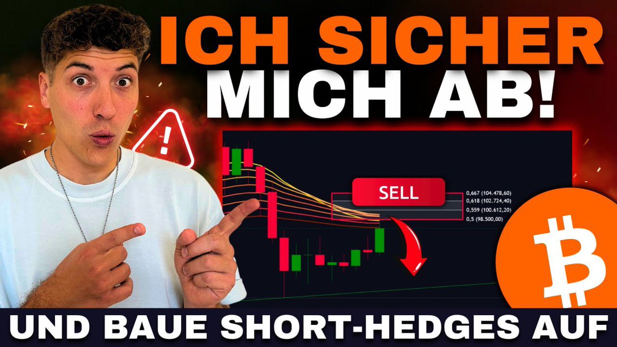 ⚠️ Warnung: Bitcoin sticht in die Gefahrenzone rein! Ich sichere mich jetzt  aktiv ab und baue Hedge-Shorts auf. Warum diese Zone extrem gefährlich ist,  was ich für die kommenden Wochen erwarte und