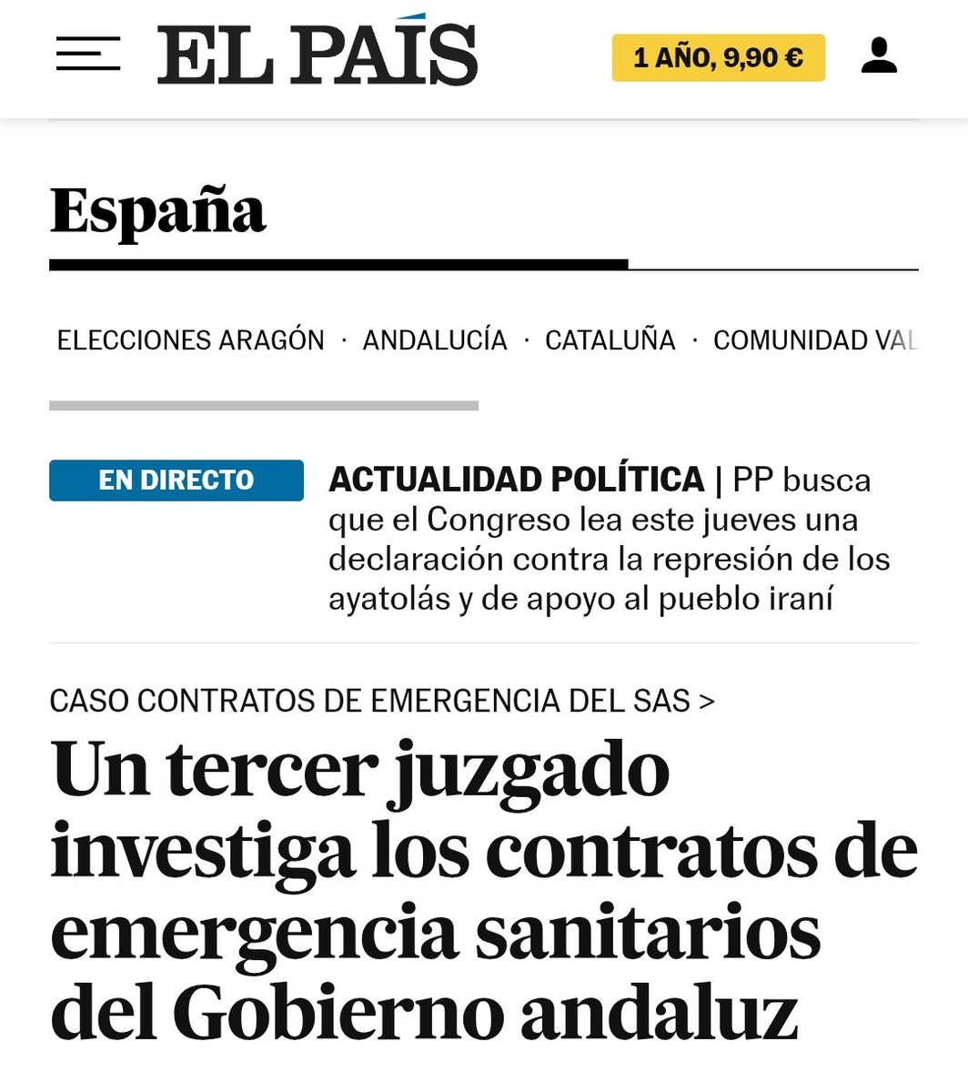 🔴 A la Sanidad Pública hay que defenderla todos los días. No es lo que hace Moreno Bonilla desmantelándola.

Sus chanchullos y contratos a dedo con la privada los investigan ya nada menos que tres juzgados.

elpais.com/espana/2026-01…