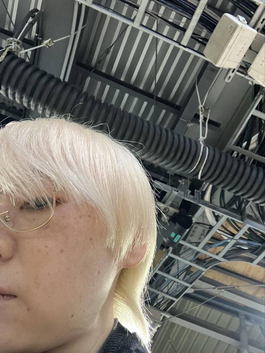 Yuriko_echo's tweet image. 2026年始まってますね。💦
元気にしています！

今年もまだ飽きないので、髪の毛ブリーチ続けます。（笑）今年最初の美容室は、カラーは入れず金髪で。
花屋さんにも寄る。大分咲いているけど、蕾もあってこのボリュームで1000円なんだもん。電車で潰されない様に気を付ける。