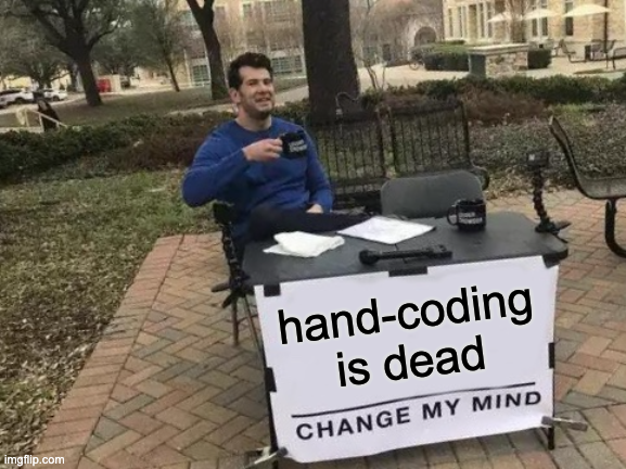 builderix's tweet image. I've moved from complete skeptical mocking Copilot at the time, to all-in vibe-coder. 

when was the last time your wrote code without any AI assistance?