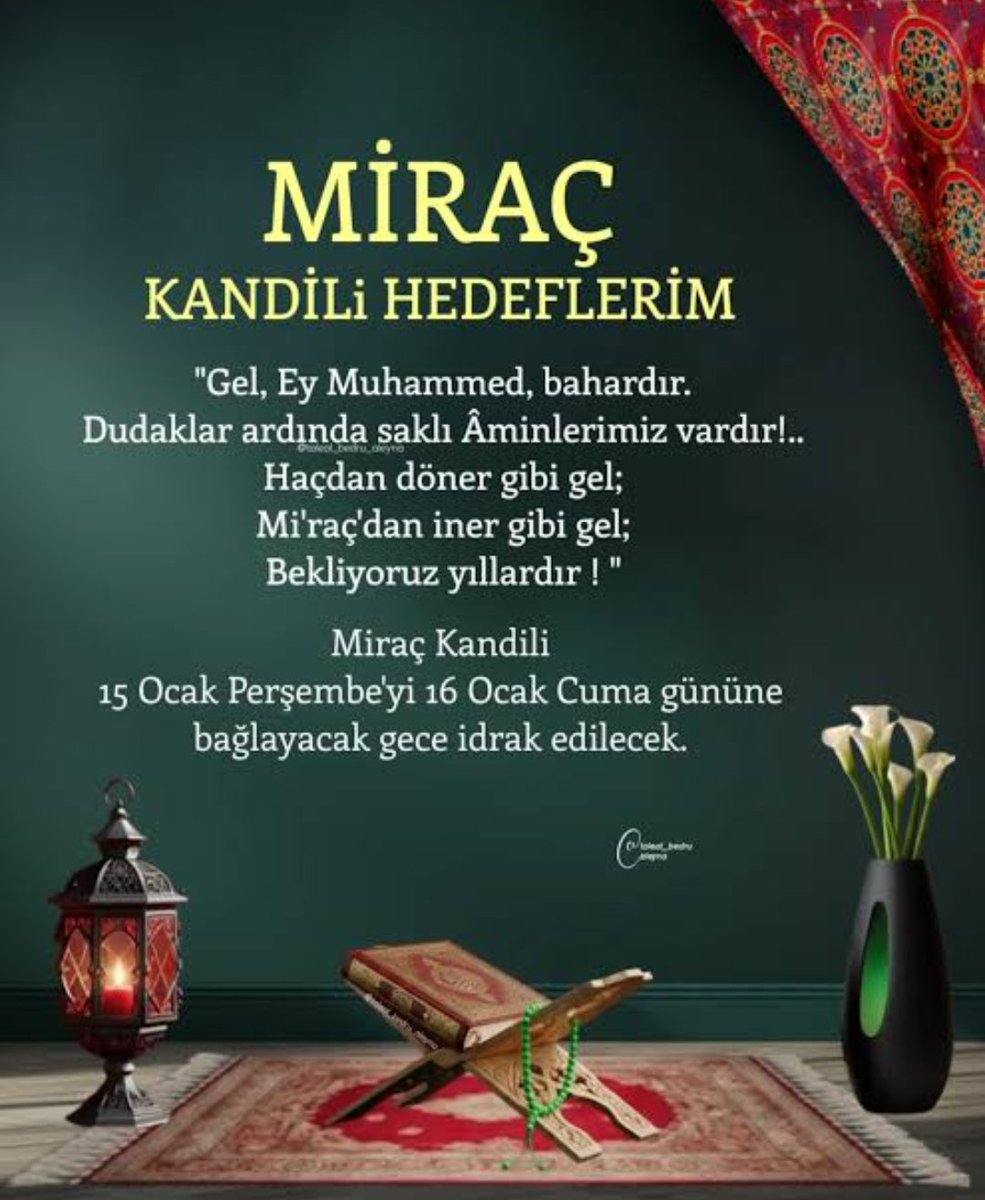 Kandilimiz mübarek olsun 🌹 Rabbim yüksek bir şuur ve idrâk le bir ömür nasip etsin cümlemize razı olacağı şekilde 🌹🤲 peygamber efendimiz e lâyık ümmet,kendisine lâyık kul eylesin ümmeti Muhammed 'i🤲🌹