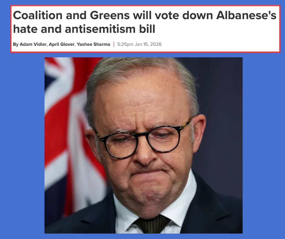 craigkellyAFEE's tweet image. 🔥🔥VICTORY  !!  🔥🔥

Both the Coalition and the Greens have stated they will vote down Albanese’s disgraceful "hate speech" Bill.

Albanese doesn’t have the numbers to get it through the Senate. He’s lost. 

And we have X and Elon Musk to thank.

Without the online debate on X,…