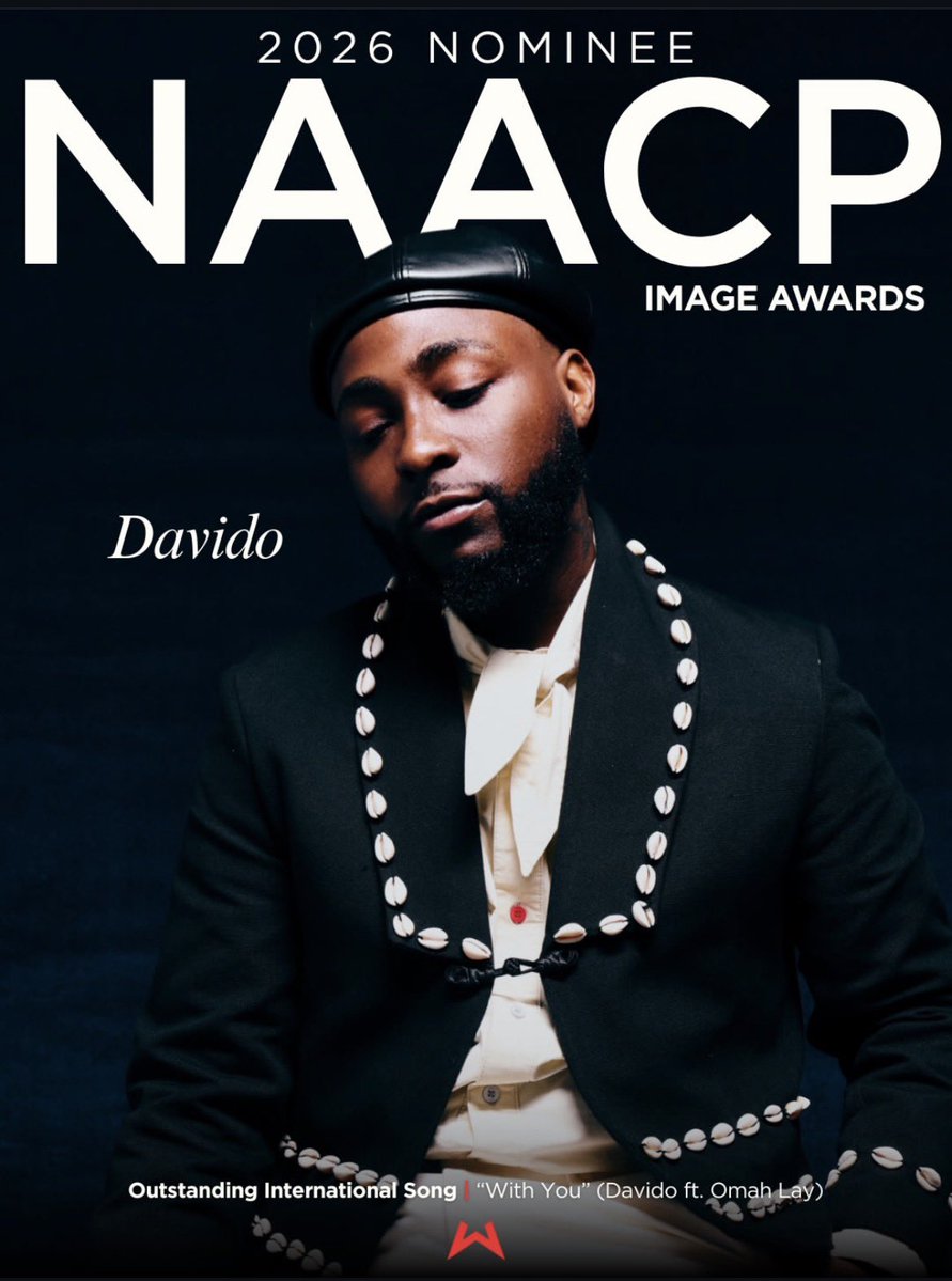 blaccmajek's tweet photo. Vote Davido’s “With You” feat. Omah Lay in the 'Outstanding International Song' category at the 57th 🇺🇸NAACP Image Awards 🏆

🗳️https://t.co/f10hG1OhQS https://t.co/mSYwuYxBv0