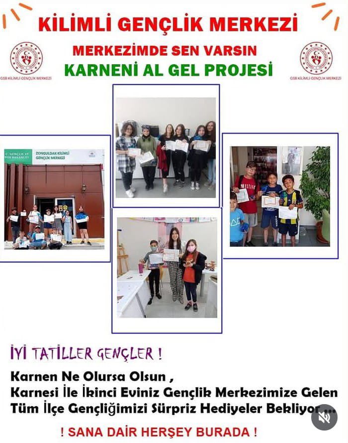 Haydi Genç!

Karneni al gel, hediyeni kap 🎁 

Bekleriz 😉🙏 

<a href="/GSBgenclik/">Gençlik Hizmetleri</a>