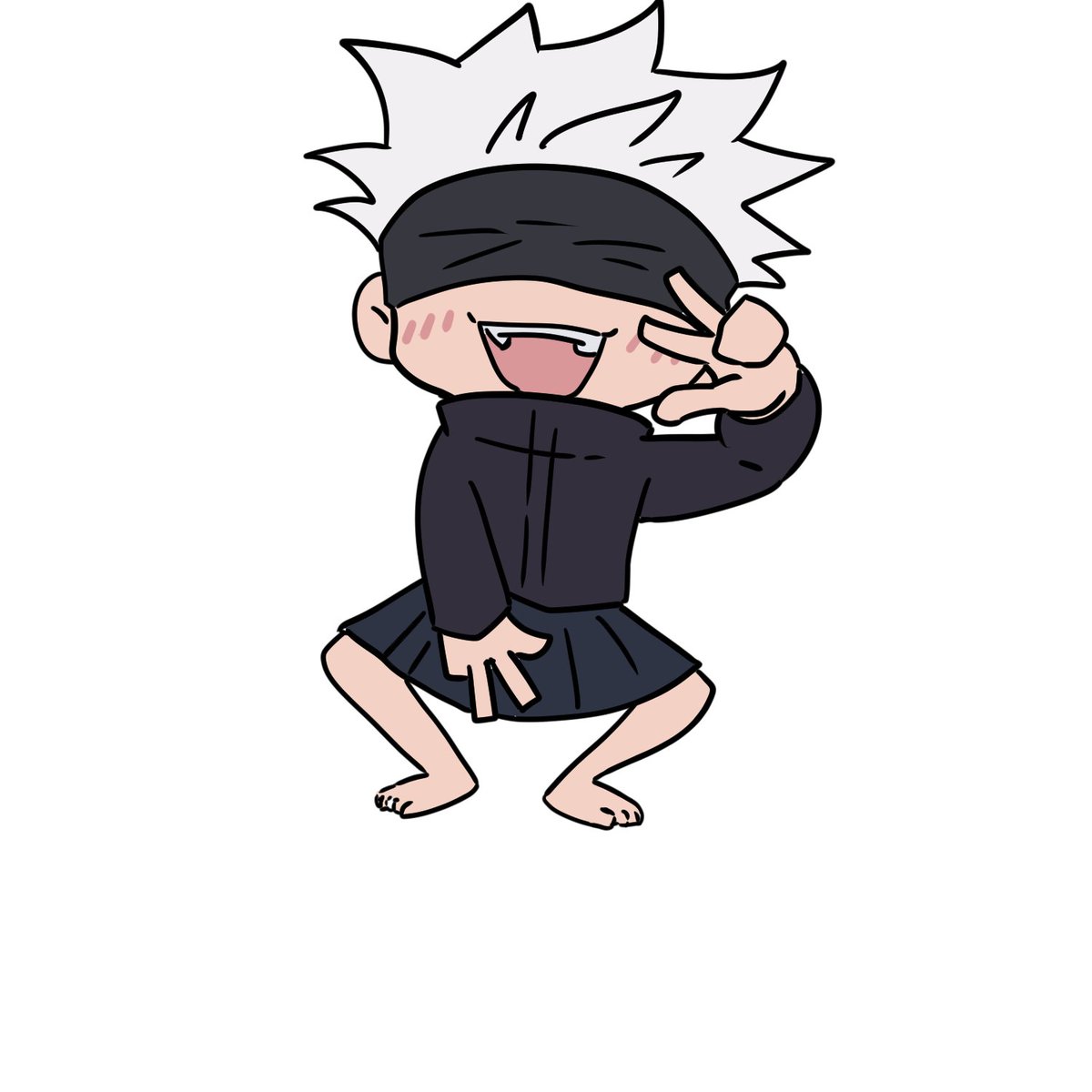 こんばんは～釘崎野薔薇でーすぅ！
#呪術廻戦 
＃五条悟子