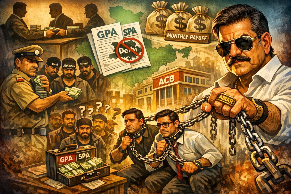 Prerna_Ek_Disha's tweet image. शाहदरा और विवेक विहार में तैनात भ्रष्ट सब रजिस्ट्रारों ने करोड़ों की रिश्वत लेकर ना केवल बहरी राज्यों से संबंधित #GPA पंजीकृत कर डाली बल्कि #SPA भी पंजीकृत कर दी और वह भी तब जबकि दिल्ली में ऐसा करने का प्रावधान ही नहीं है। 

सूत्र बताते हैं कि #Ravi #Abhishek #Nirmal की सरपरस्ती