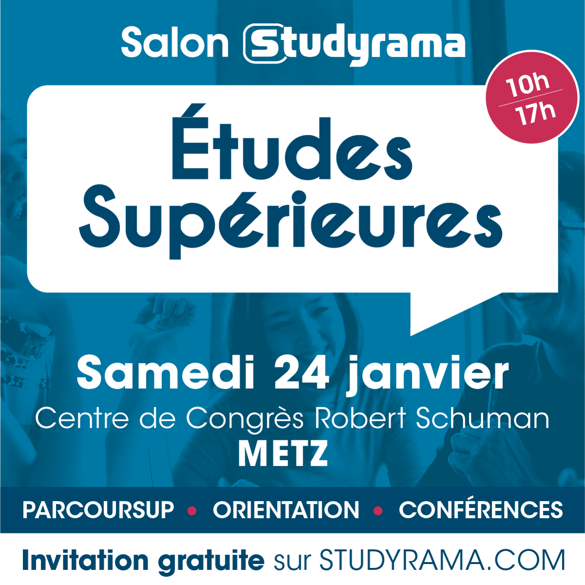 Prepas_UPS's tweet photo. 🗓️L'UPS sera au salon @studyrama de Metz le samedi 24 janvier !

💡Nous y répondrons à toutes vos questions sur les #CPGE scientifiques, comment y accéder et que faire après cette formation de haut niveau et gratuite !

⏺️https://t.co/eI0wZTqChp

@s_grandesecoles https://t.co/IWWmV0wHR2