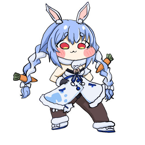 ヴィヴィちゃんには、ぺこらちゃんのもちほっぺで癒されてほしいぜ。 