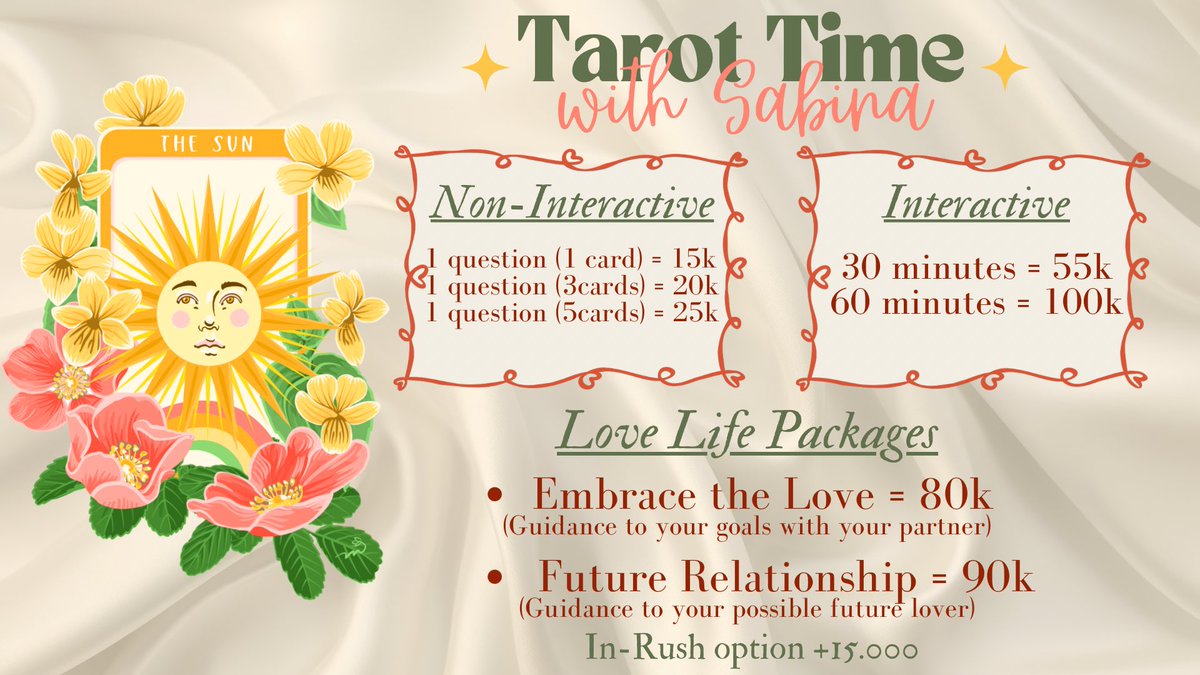 Sabina, open tarot reading! tweet media