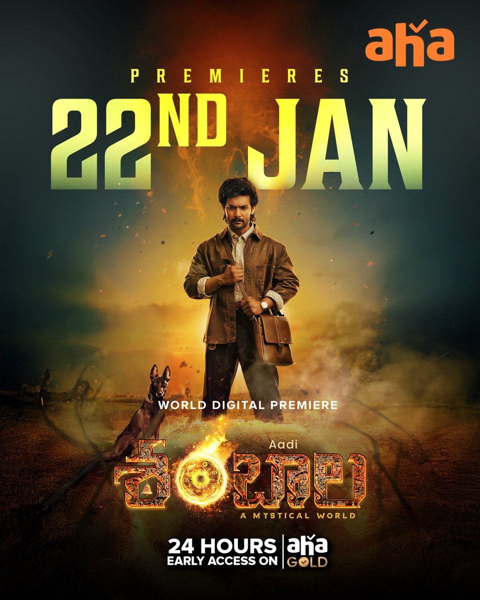 ahavideoIN's tweet photo. Step into a mystical world where myths come alive and destiny roars.

#AadiShambhala Premieres 22nd Jan only on #aha
(24hrs early access for aha gold users)

@iamaadisaikumar @tweets_archana #RajasekharAnnabhimoju #MahidharReddy @ugandharmuni https://t.co/bHke5Hmu5b