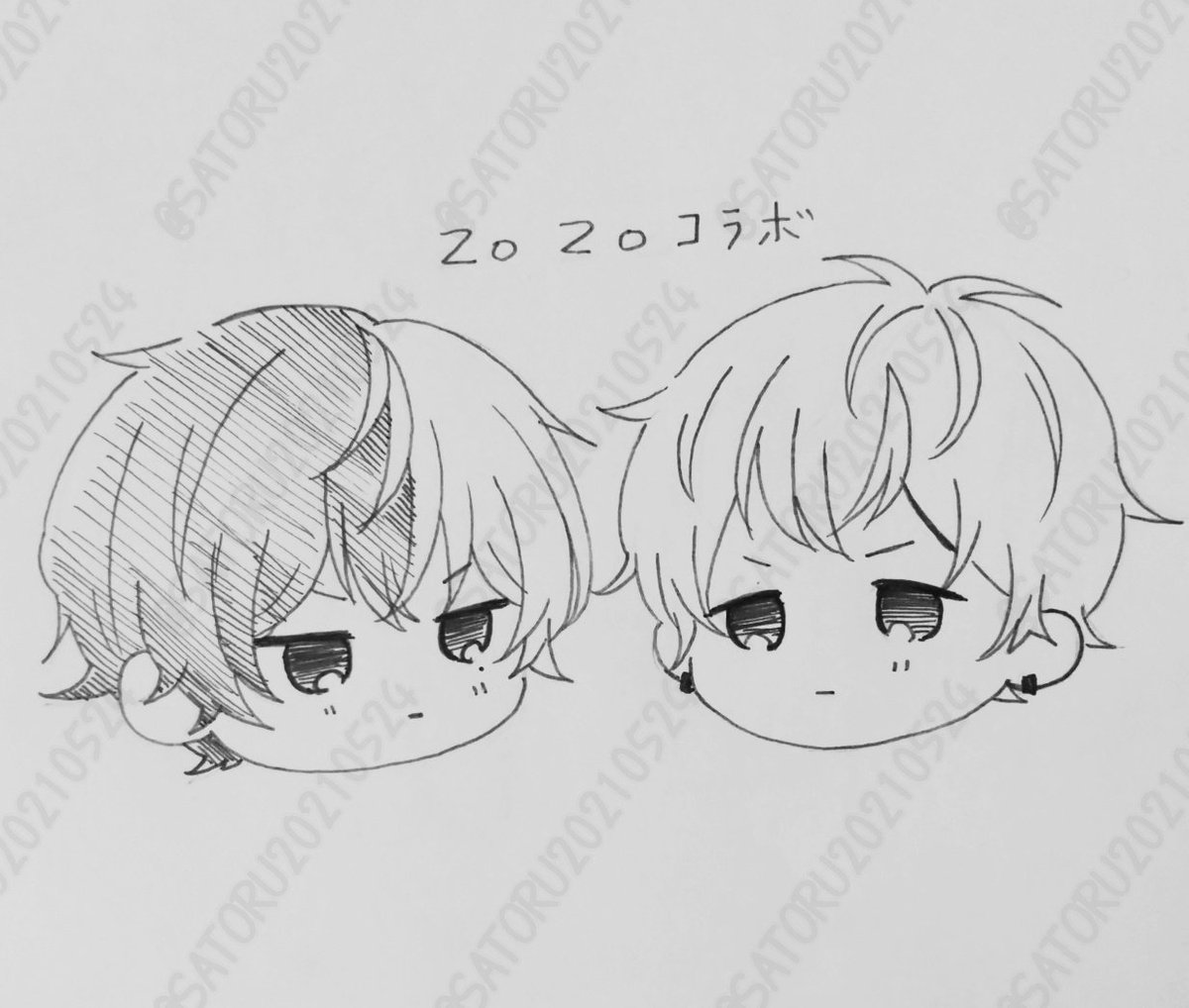 SATORU20210524's tweet image. 落描き☕🥞