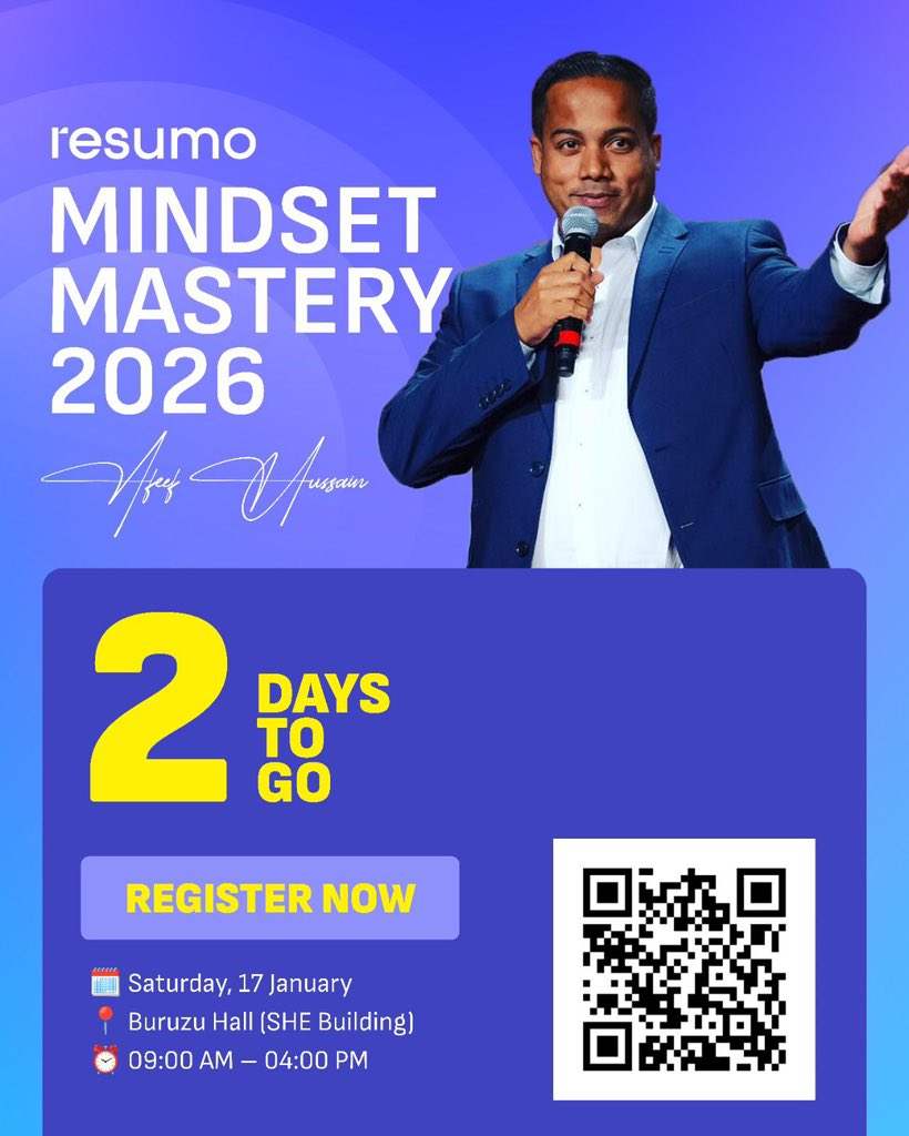 Just 2 days to go! 🚀
The shift you’ve been waiting for starts here.

Reset your mindset. Elevate your thinking. Own 2026.

⏳ Limited seats
🔗 Register now before it’s too late.