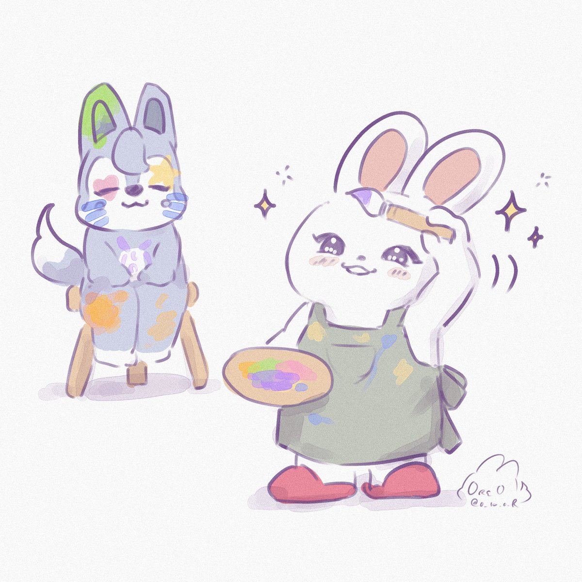 0_re_0_R's tweet image. 🐺🐰🖌️💦