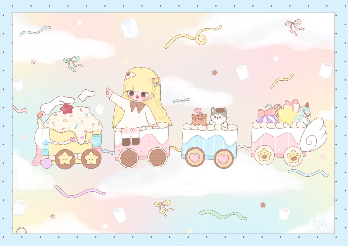 Let's go to something cute☁️🎀🍥🎠🪽⭐️