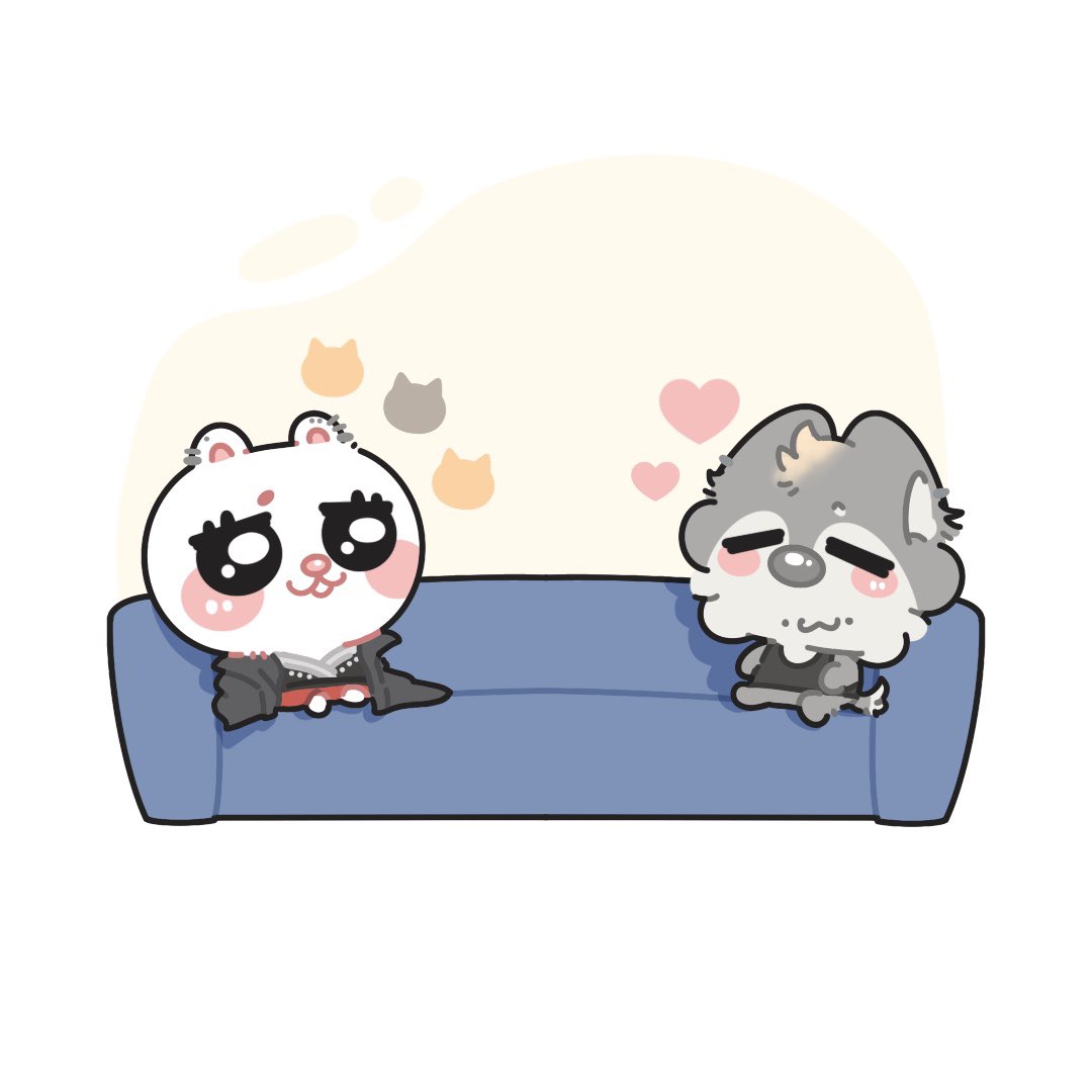 cclittle_fat's tweet image. 二位不仅坐在沙发两端还坐在了季节两端
#minchan #skzoofanart 
#BangChan #LeeKnow