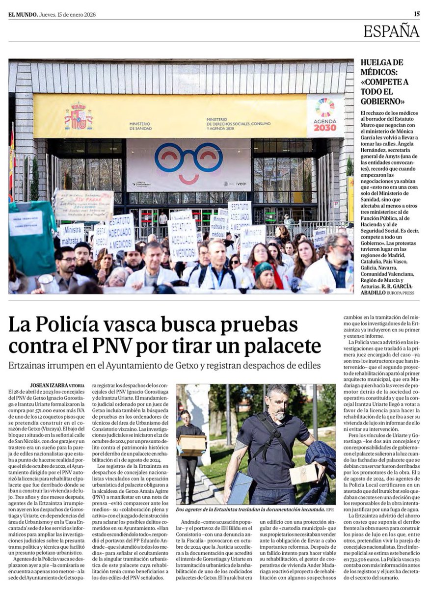 Menuda obsesión la del PNV con los palacetes, ¿no?

Primero fue el de París, y ahora esto.

👉 elmundo.es/espana/2026/01…