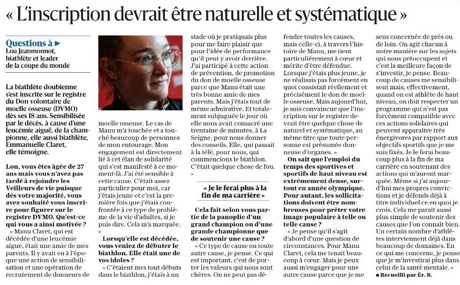 Engagement Leucémie tweet media