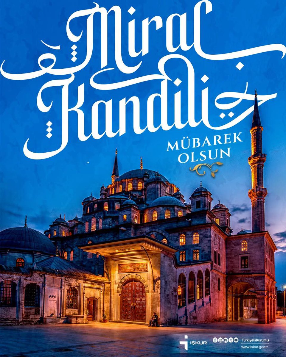 Bu mübarek gecenin tüm insanlığa huzur, sağlık ve mutluluk getirmesini temenni ediyoruz. Miraç Kandilimiz mübarek olsun.

#MiraçKandili